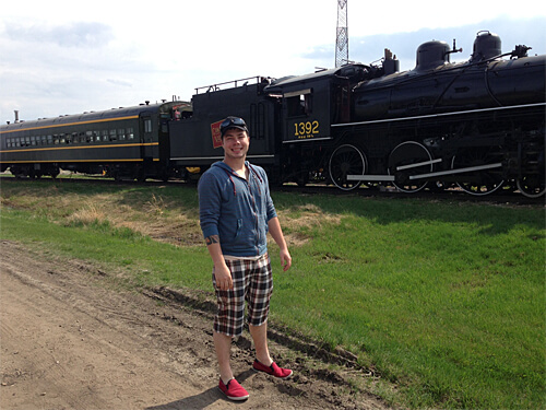 My date at the Alberta Railway Museum.