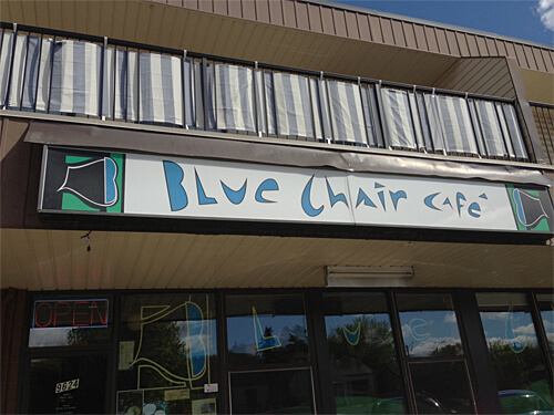 The Blue Chair Cafe at 9624 76 Avenue. 