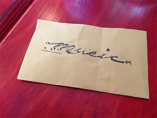 Envelope to give musicians money for their performance during brunch!