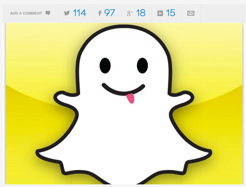 Snapchat users are sending over 400 million snaps a day.