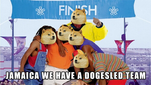 Dogecoin users raise $30,000 to send the Jamaican bob sled team to Sochi. Crazy!