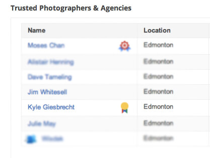 There's now an award winning badge attached to Giesbrecht's name on the official Google Business Photo site.