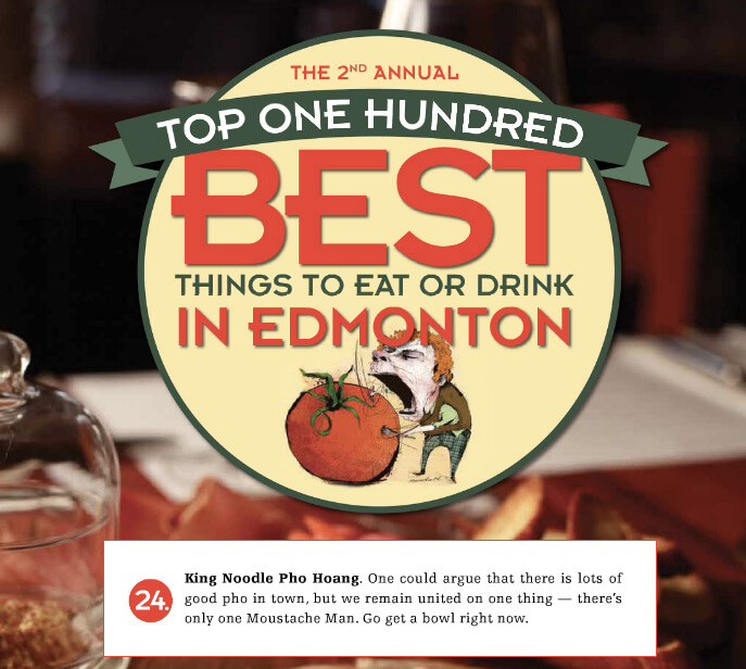 We're in the Tomato Food Drink's Top 25 list of best things to eat or drink in Edmonton!
