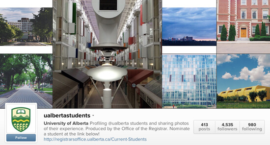 Edmonton Instagram - University of Alberta Students