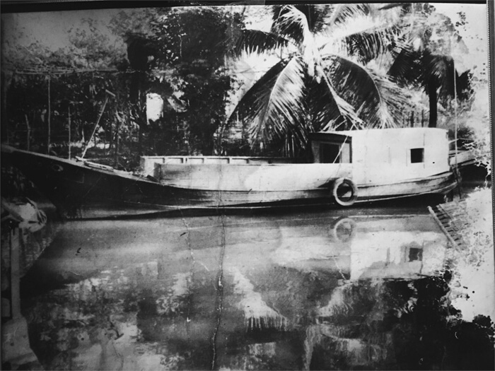 Dad built this boat to escape Vietnam. 