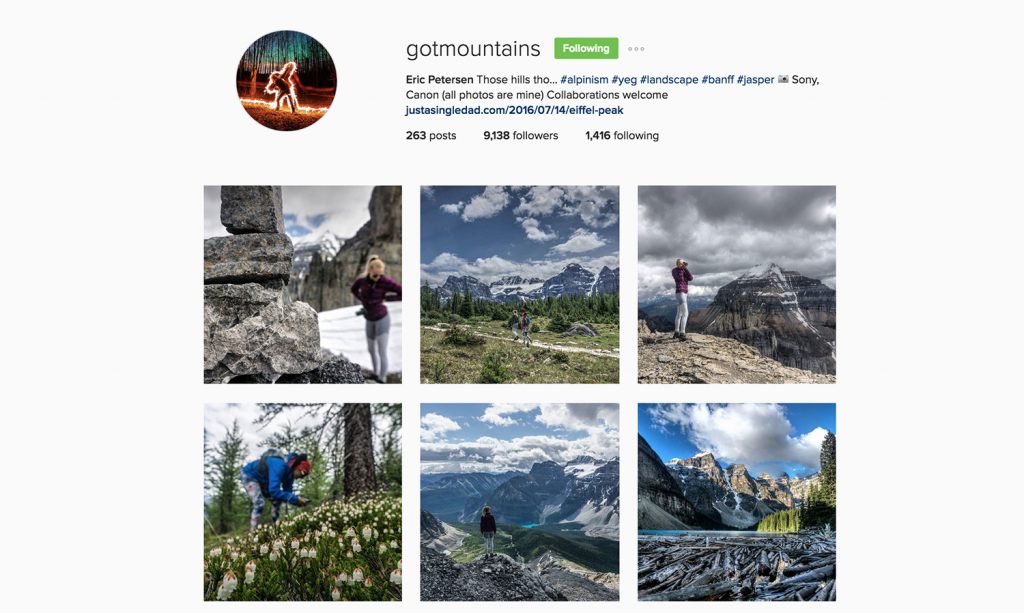 Edmonton Instagram Users - gotmountains - Social Media