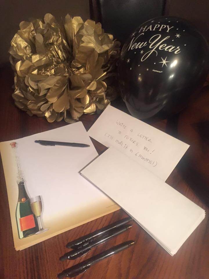 Write a Letter to yourself New Years Eve
