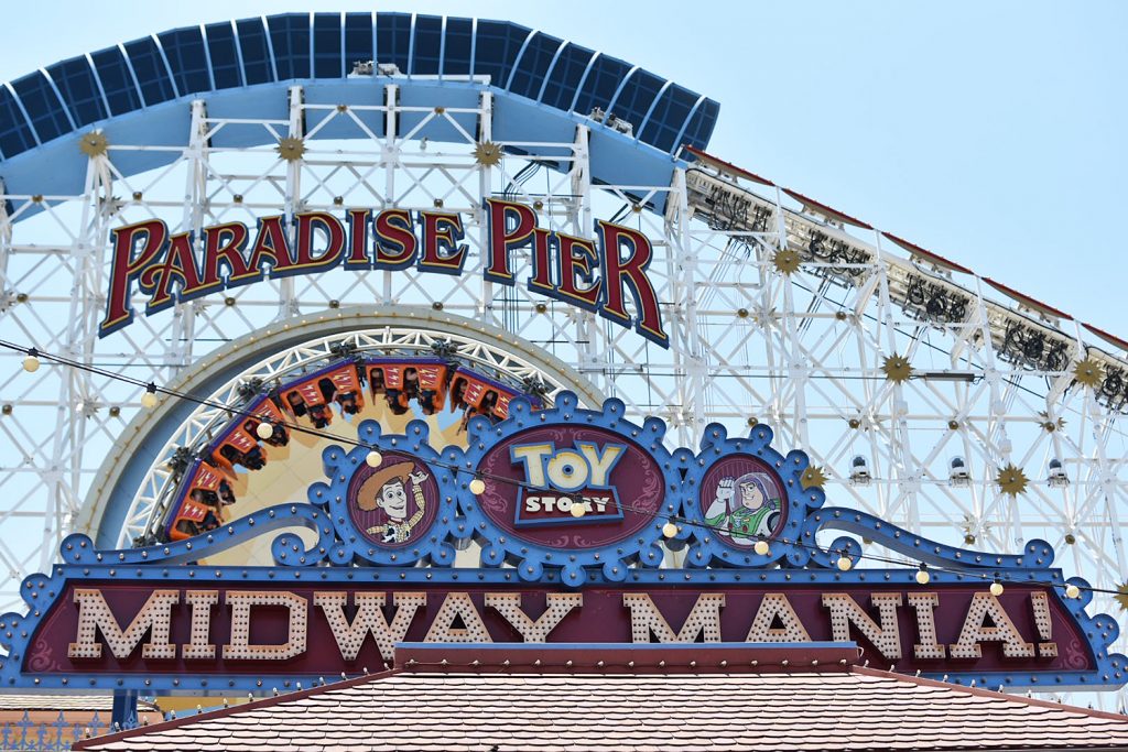 Disneyland California Adventure - Paradise Pier - Amusement Park Rides - California Screamer Toy Story