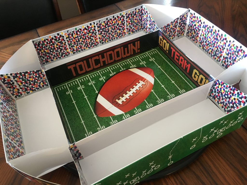 Super Bowl Snack Stadium Foldable DIY