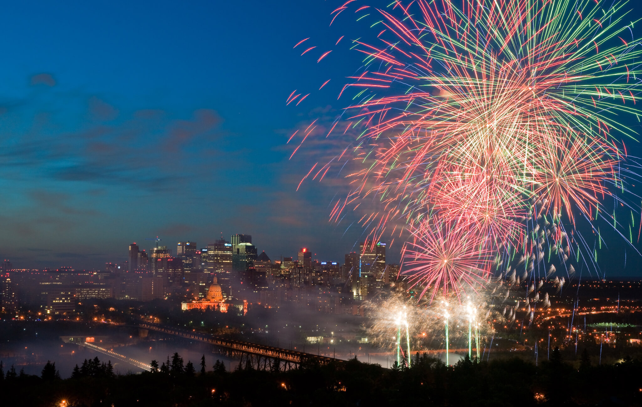 City of Edmonton Photo Gallery - Anthony P Jones Fireworks