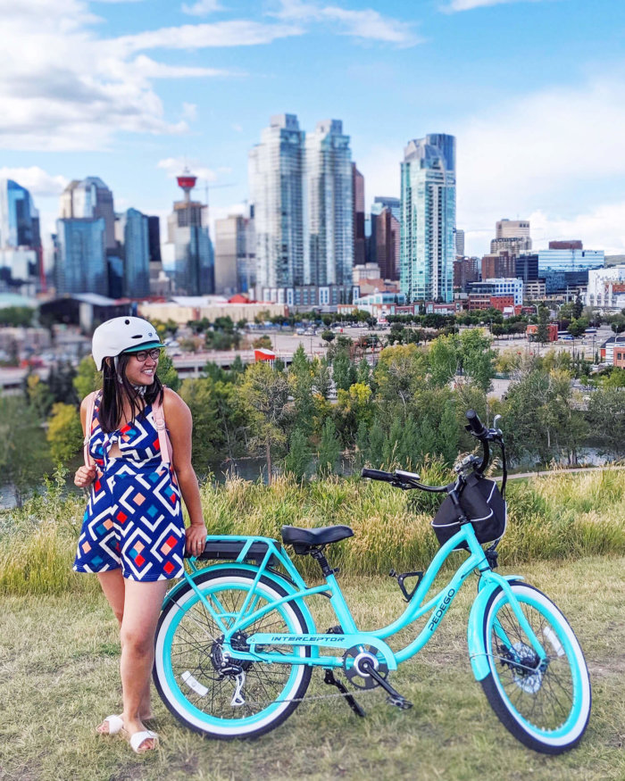 Explore Alberta - Capture Calgary - Tourism Calgary - Pedego E Bikes - Bow River Pathway - Biking - YYC Bike