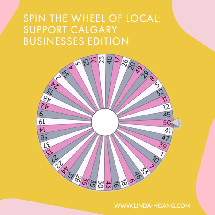 Spin the Wheel of Local - Support Calgary Businesses Edition