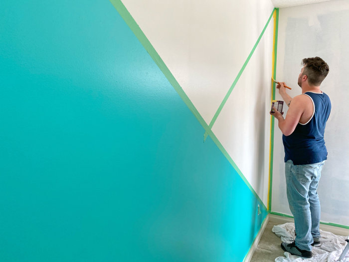 DIY Master Bedroom Paint Project Edmonton - Progress