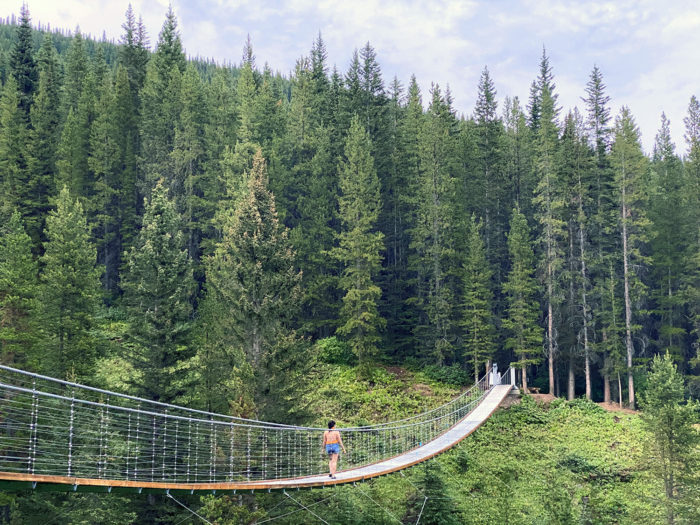 Blackshale Suspension Bridge - Kananaskis Country - Canmore - Explore Alberta - Travel Guide - Hiking - Trails