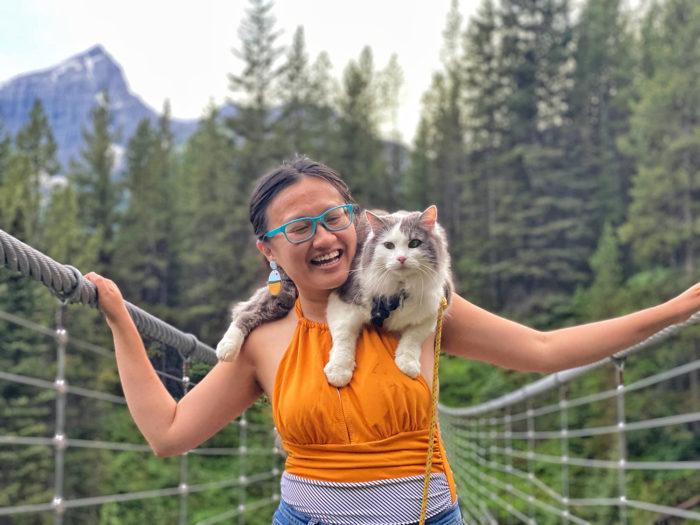 Blackshale Suspension Bridge - Kananaskis Country - Canmore - Explore Alberta - Travel Guide - Hiking - Trails - Great Grams of Gary - Adventure Cat