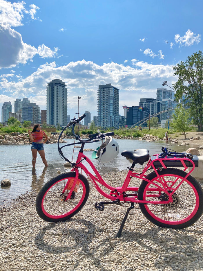 E-Bike Calgary - Explore Alberta - Travel - Downtown Calgary - St Patricks Island