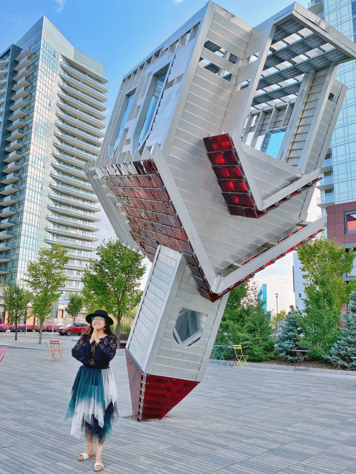Upside Down Church - Device to Root Out Evil - Dennis Oppenheim - Public Art - Calgary - Explore Alberta - East Village Downtown YYC