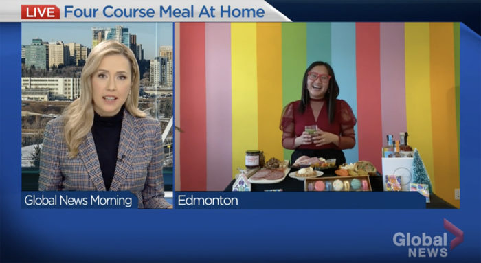 Global Edmonton Morning Show - Holiday Feast Four Course Meal at Home - Edmonton Alberta - Linda Hoang