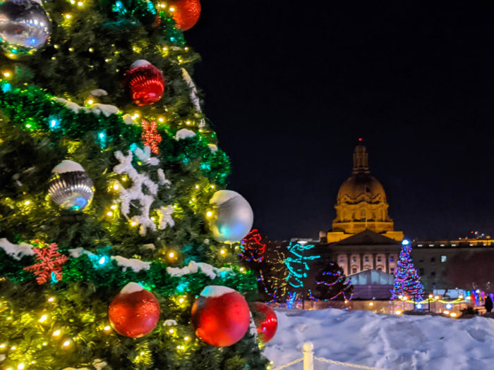 Free Festive Outdoor Light Experiences - Christmas Lights - Edmonton Area - Alberta Legislature