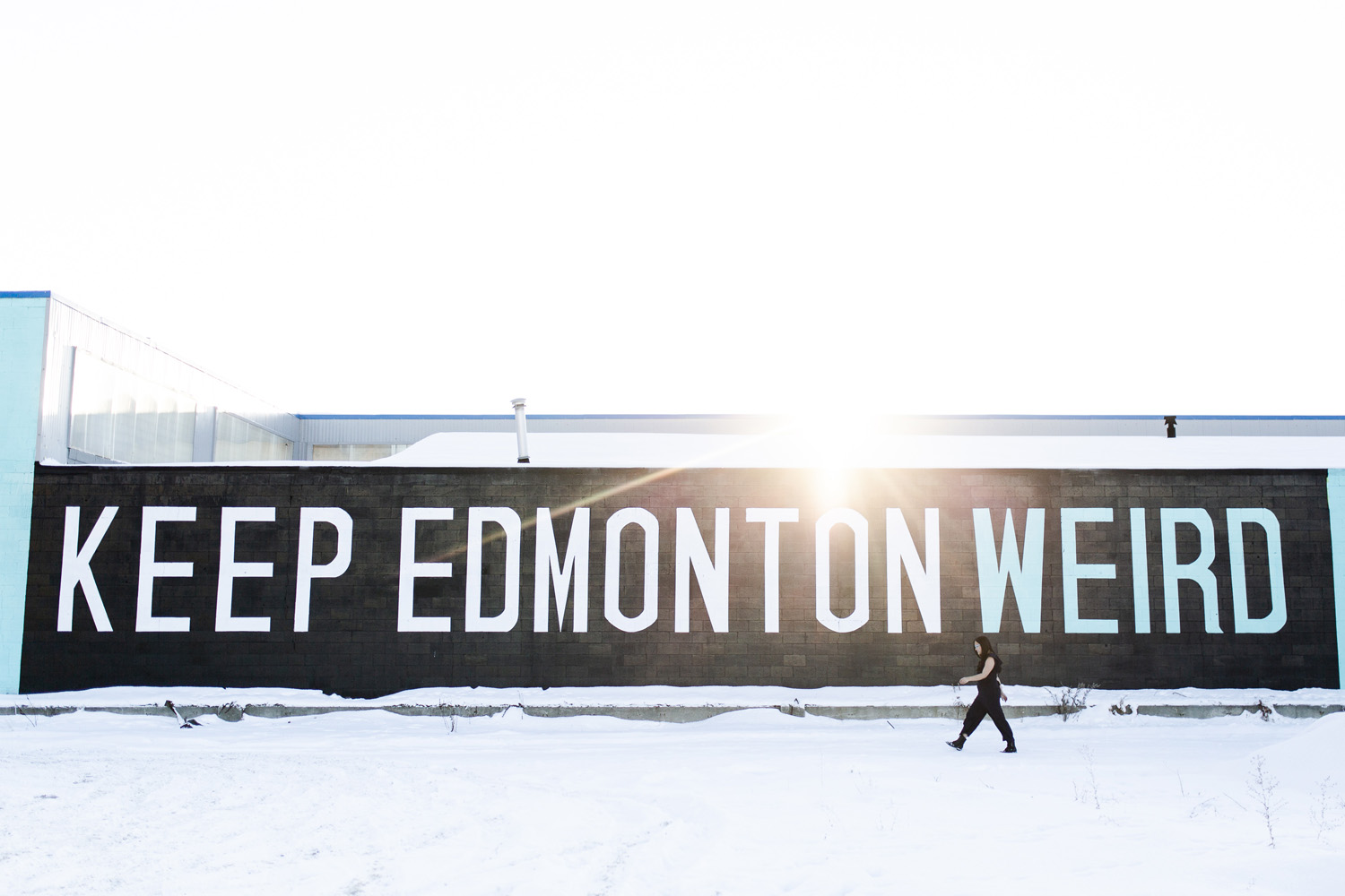 Keep Edmonton Weird - Stadium Yards - Explore Edmonton - Instagrammable Walls of Edmonton - Travel Alberta