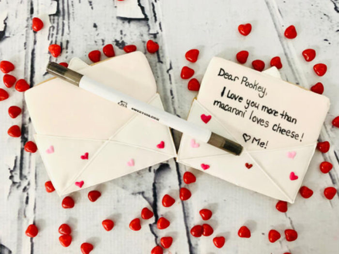 Sweet Gis - Love Letter Cookie Colouring Kit - Valentines Day - Romantic - Explore Edmonton - Food - Sweet Treats