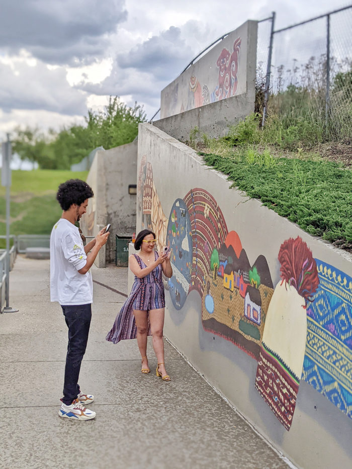 Paint the Rails - The John Humphrey Centre - Explore Edmonton Murals Art Project 10