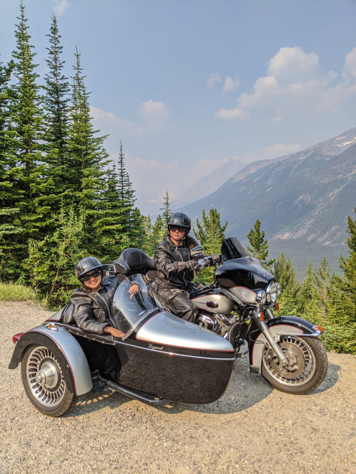 Explore Alberta - Tourism Jasper - Jasper National Park - Explore Canada - Jasper Motorcycle Tours - Sidecar Ride - Harley Davidson