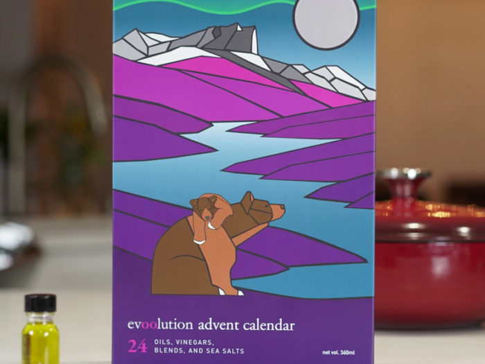 Edmonton Made Christmas Holiday Advent Calendars - Evoolution - Olive Oil Vinegar Blends Sea Salt Advent