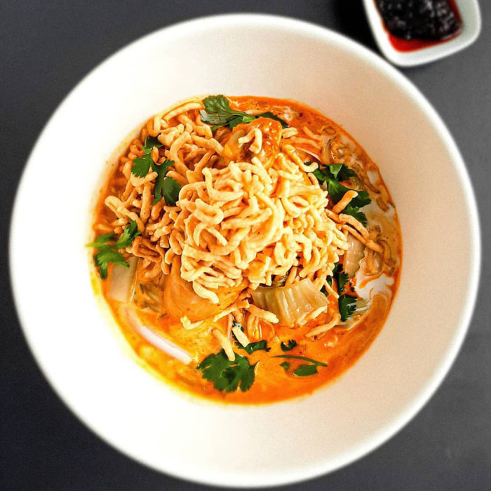 HOMYEG - Khao Soi Coconut Curry Noodle Soup - Explore Edmonton - South East Asian Soup Noodles Alberta 1