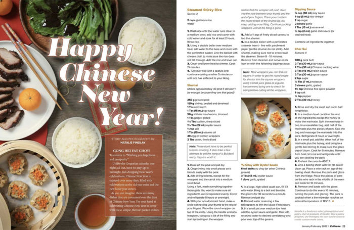 Culinaire Magazine - Lunar New Year