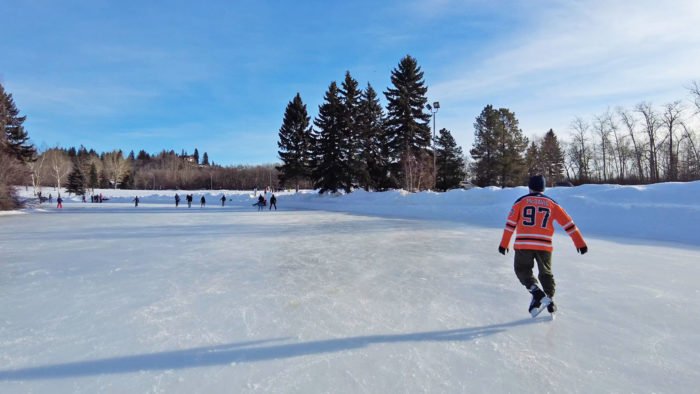 Explore Edmonton - Hawrelak Park - Ice Skating - Largest Outdoor Rink - Alberta - Lindork Does Life