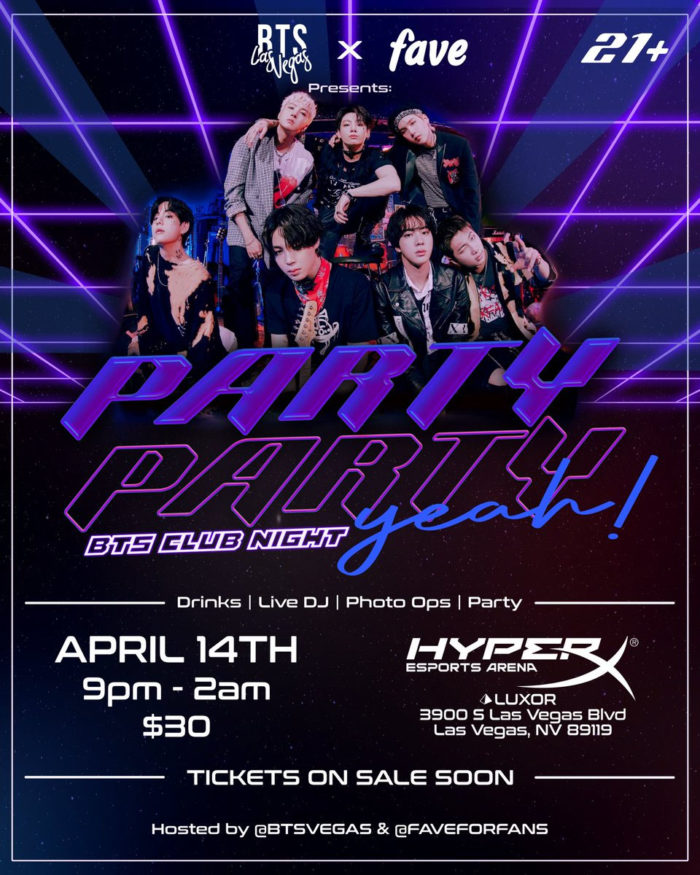 Hyper X Arena - BTS Permission to Dance Las Vegas - Luxor Club Night