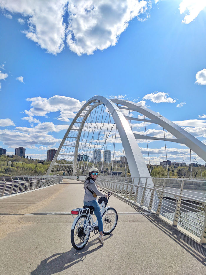 Instagrammable Edmonton E-Bike Tours - Food Crawl with Linda Hoang Lindork - Explore Edmonton Travel Alberta