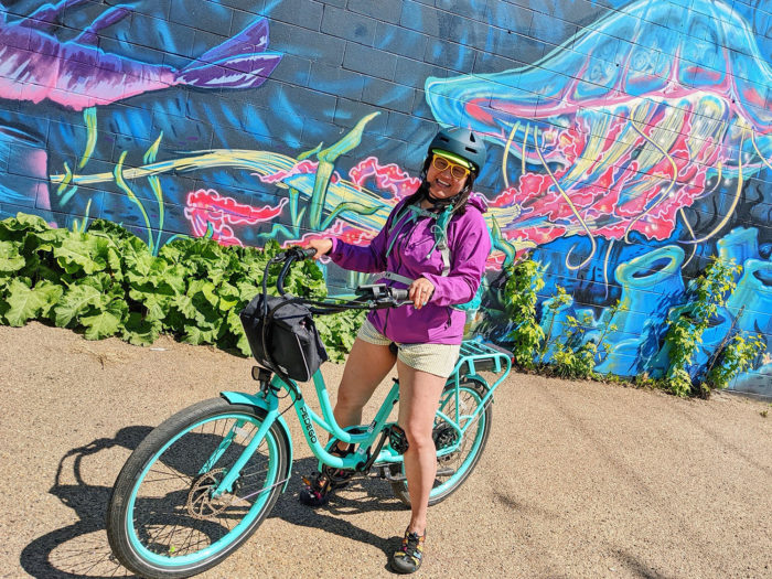 Pedego Edmonton Instagrammable Walls of Edmonton E Bike Tours