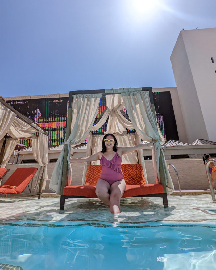 Instagrammable Las Vegas - Best Photo Op Spots Vegas Strip - Nevada - Explore Travel Vegas 2 - SAHARA Azilo Pool