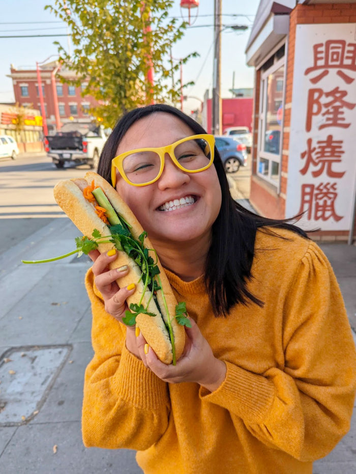 Explore Edmonton Chinatown - Food Restaurants Snacks - Nhon Hoa Vietnamese Banh Mi Sandwich